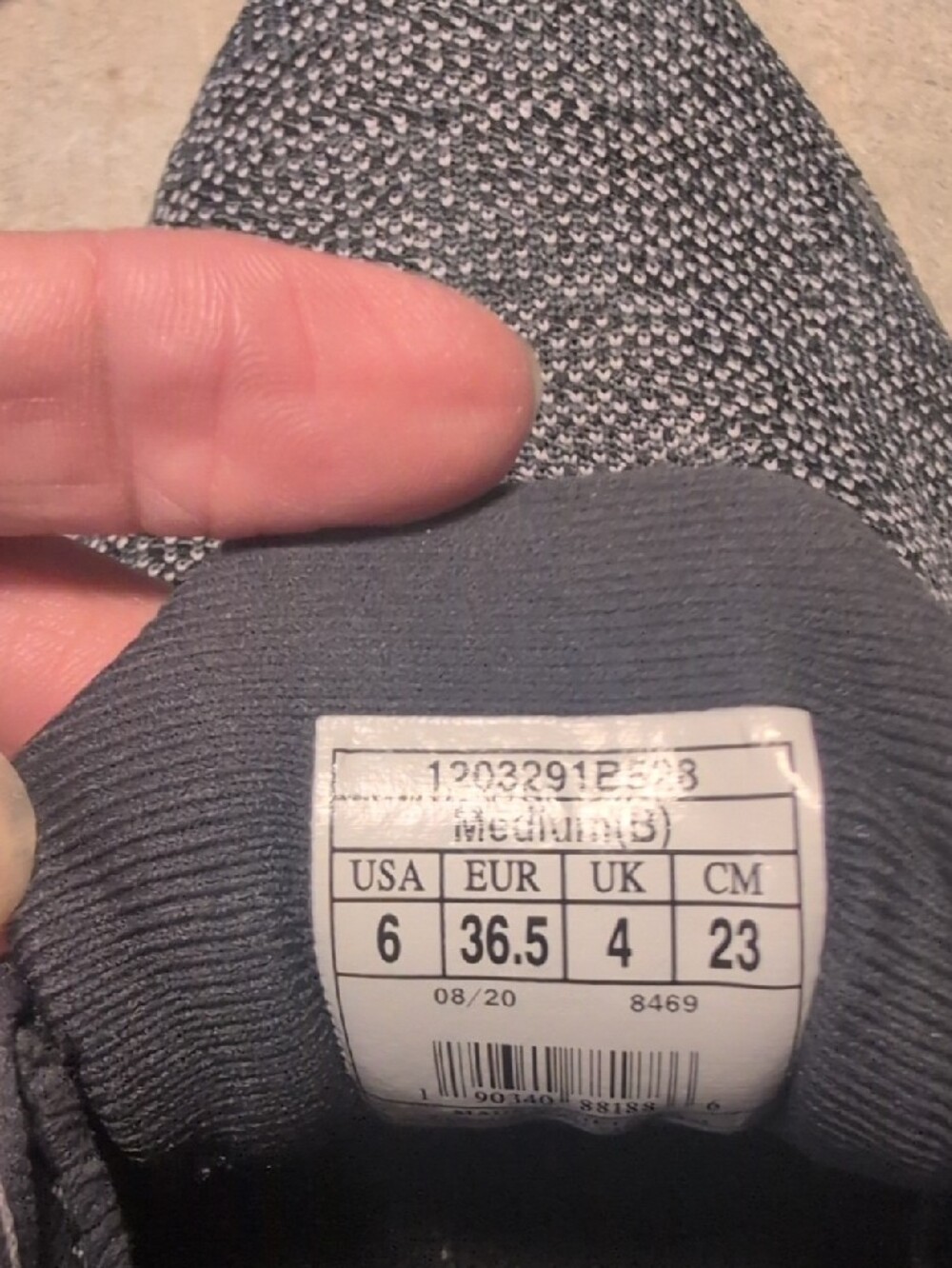 Brooks Women's Gray Running Sneakers with Lavender Trim - Picture 7 of 7